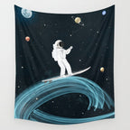 Space waves Wall Tapestry Gallery Image 4