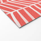 Coral Herringbone Welcome Mat Gallery Image 2