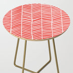 Coral Herringbone Side Table Gallery Image 2