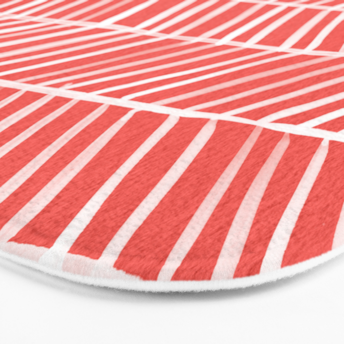 Coral Herringbone Bath Mat Gallery Image 3