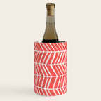 Coral Herringbone Wine Chiller Gallery Image 1