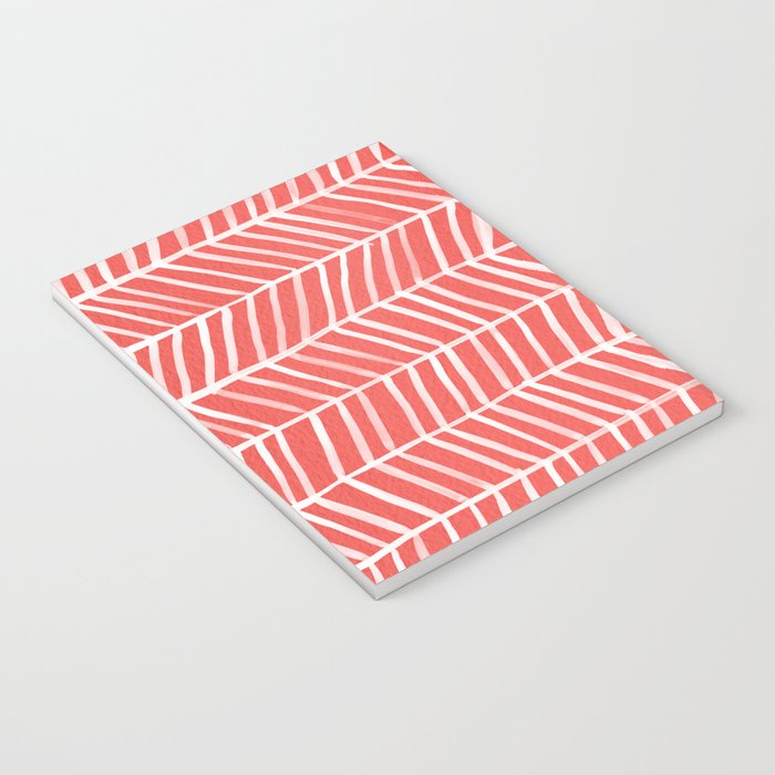 Coral Herringbone Notebook Gallery Image 3