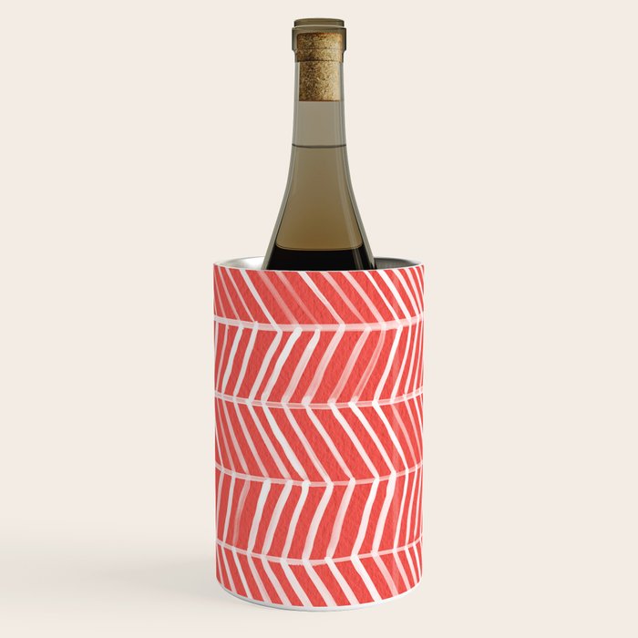 Coral Herringbone Wine Chiller Gallery Image 3