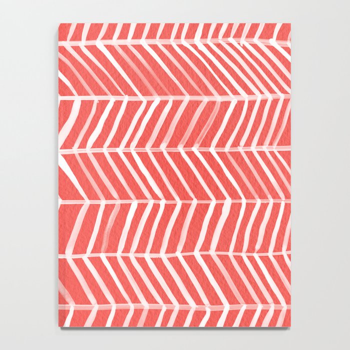 Coral Herringbone Notebook Gallery Image 4