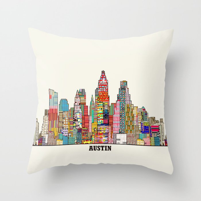Austin texas Throw Pillow Gallery Image 6