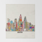Austin texas Throw Blanket Gallery Image 2
