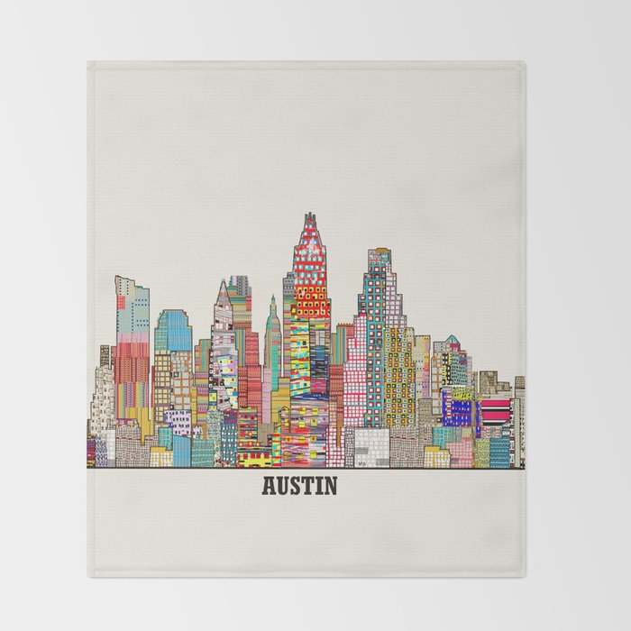 Austin texas Throw Blanket Gallery Image 2