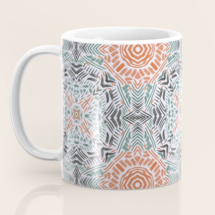 Modern brushstroke mosaic Coffee Mug Gallery Image 3