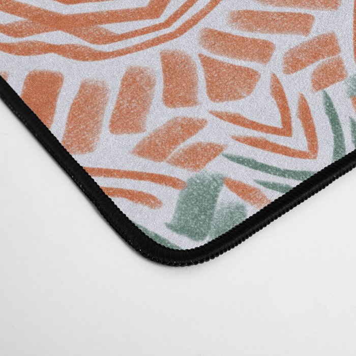 Modern brushstroke mosaic Desk Mat Gallery Image 4