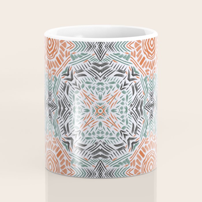Modern brushstroke mosaic Coffee Mug Gallery Image 4