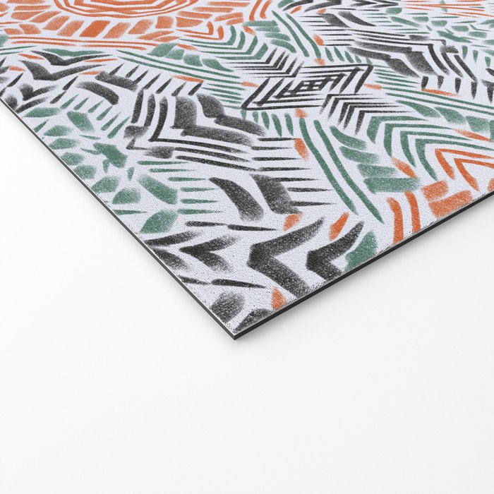 Modern brushstroke mosaic Welcome Mat Gallery Image 2