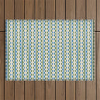 Dots and Lines - Blue and Green Outdoor Rug Gallery Image 1