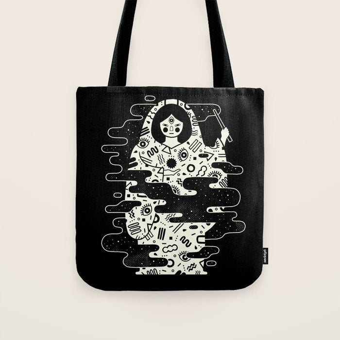 The Magician: Black Magic Tote Bag Gallery Image 1