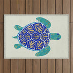 Sea Turtle Outdoor Rug Gallery Image 1