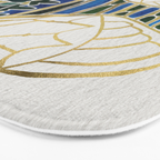 Green & Gold Cicada Bath Mat Gallery Image 3