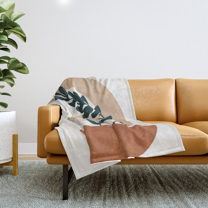 Soft Shapes III Throw Blanket Gallery Image 1