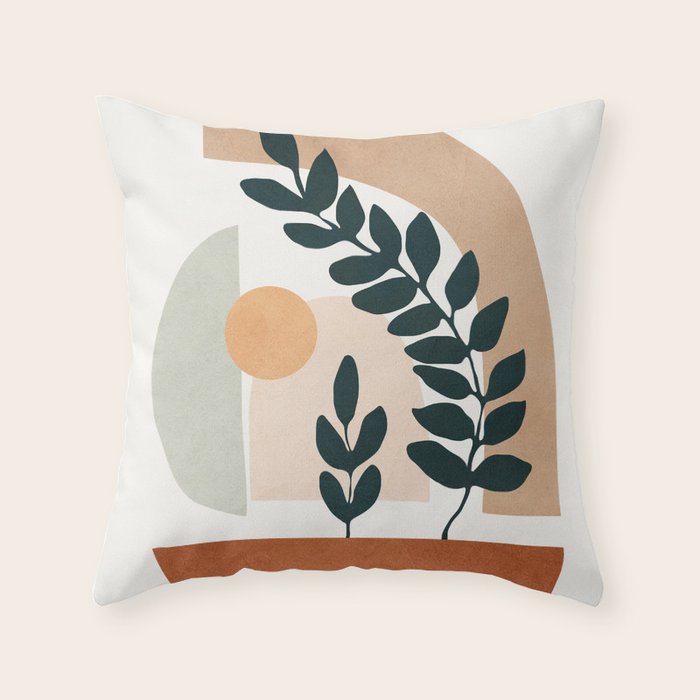 Soft Shapes III Throw Pillow Gallery Image 6