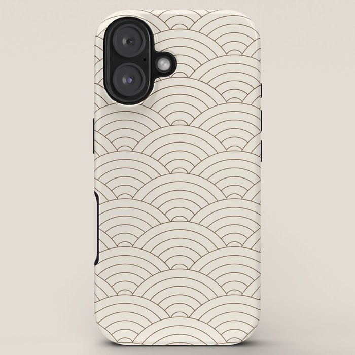 Waves (Cream & Chocolate) iPhone Case Gallery Image 5