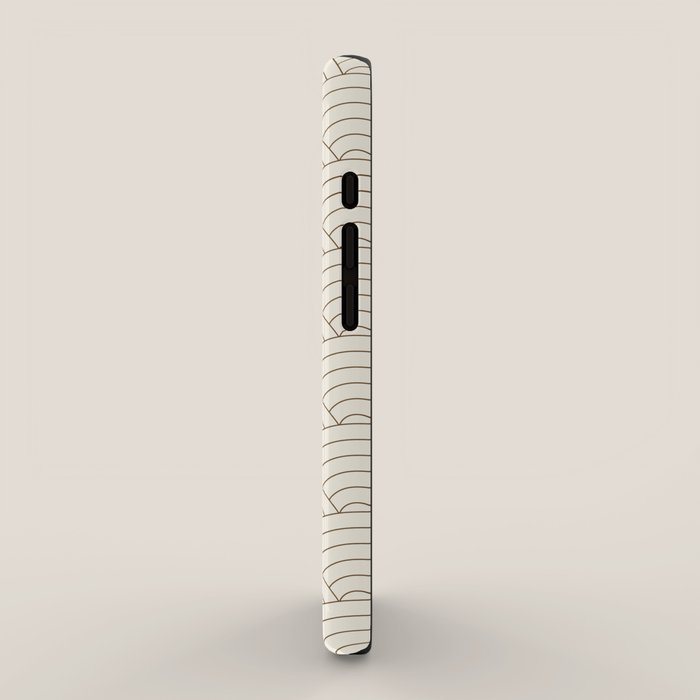 Waves (Cream & Chocolate) iPhone Case Gallery Image 2