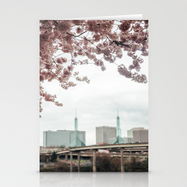 Cherry Blossoms Oregon Convention Center Stationery Card Gallery Image 2