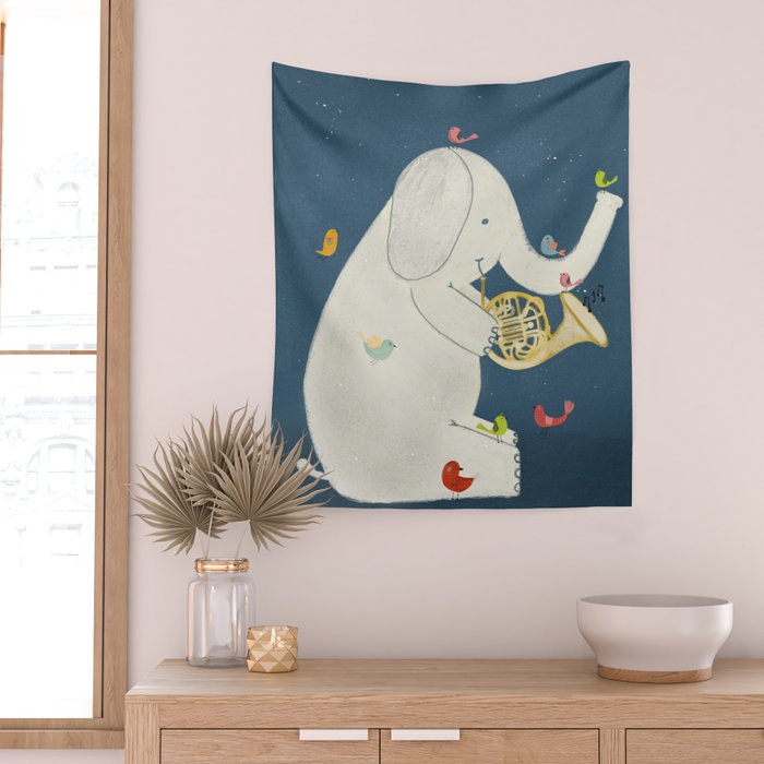 little nature song Wall Tapestry Gallery Image 2