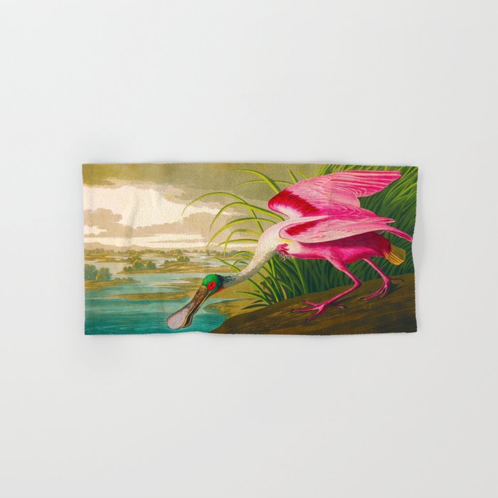 Roseate Spoonbill Bird pink Bath Towel Gallery Image 1
