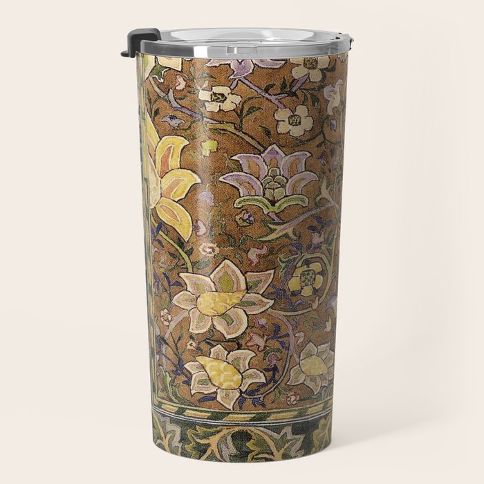 William Morris Antique Redcar Persian Floral Travel Mug Gallery Image 3