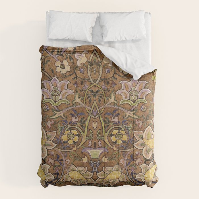William Morris Antique Redcar Persian Floral Comforter Gallery Image 6