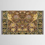 William Morris Antique Redcar Persian Floral Tablecloth Gallery Image 2