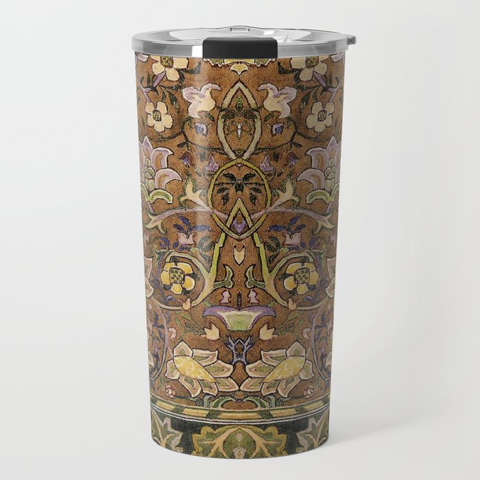 William Morris Antique Redcar Persian Floral Travel Mug Gallery Image 1