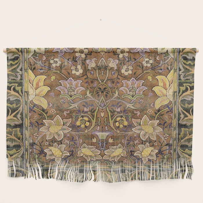 William Morris Antique Redcar Persian Floral Wall Hanging Gallery Image 1