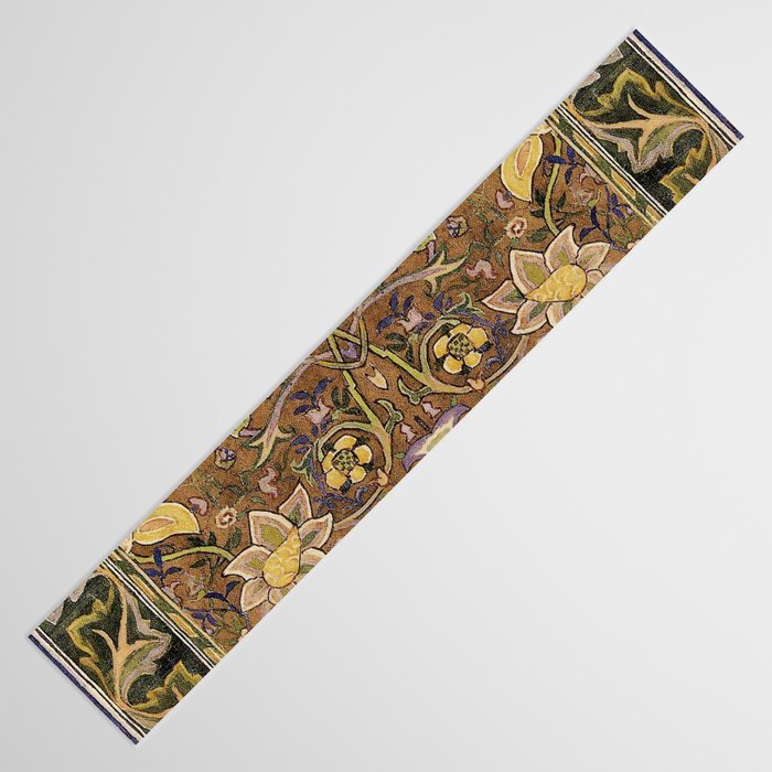 William Morris Antique Redcar Persian Floral Table Runner Gallery Image 3