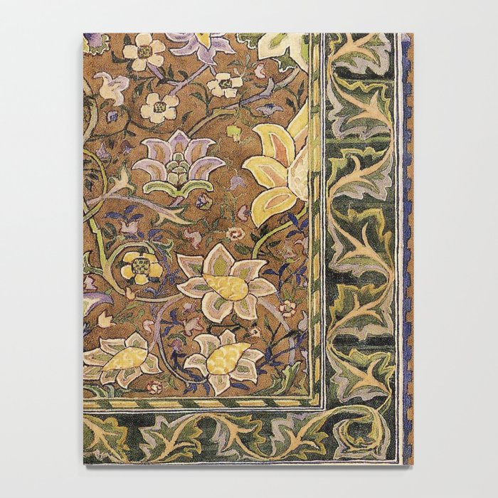 William Morris Antique Redcar Persian Floral Notebook Gallery Image 4