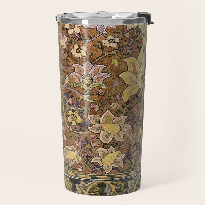 William Morris Antique Redcar Persian Floral Travel Mug Gallery Image 2