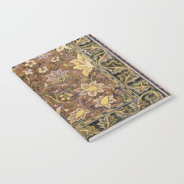 William Morris Antique Redcar Persian Floral Notebook Gallery Image 1