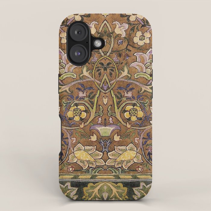 William Morris Antique Redcar Persian Floral iPhone Case Gallery Image 1