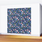 Dinosaur + Unicorn on Royal Blue Wall Mural Gallery Image 2