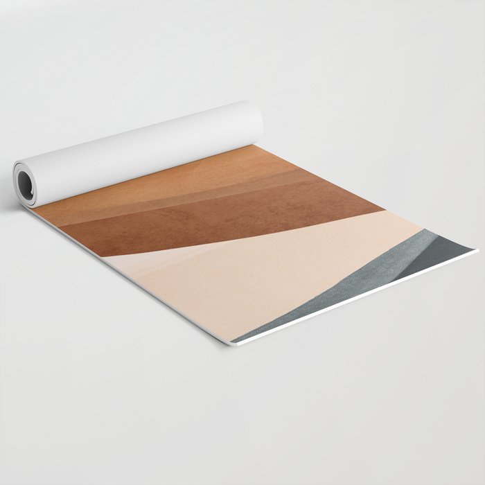 Abstract Art Landscape 41 Terracotta Yoga Mat Gallery Image 2