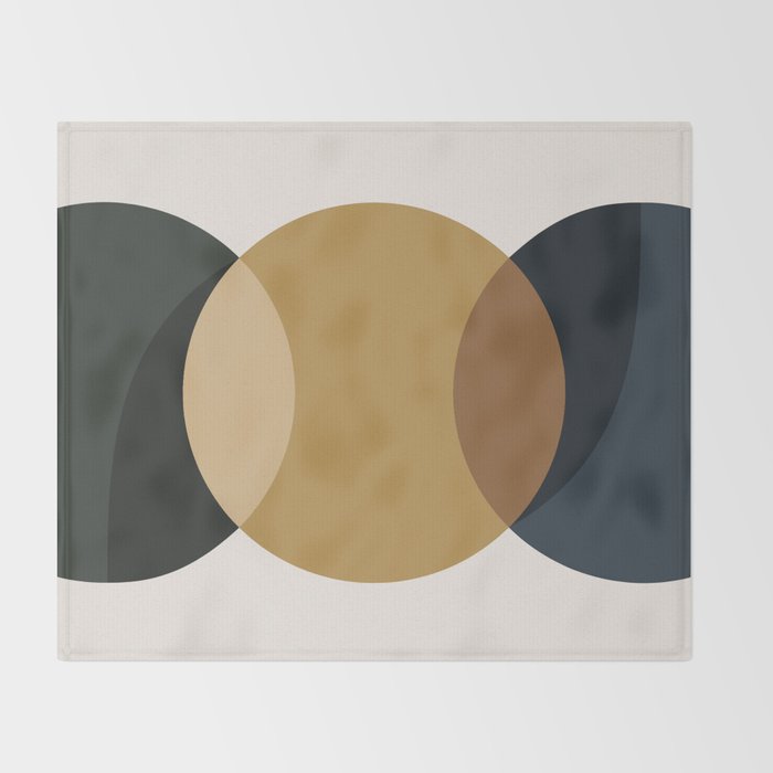 Geometric Harmony V Throw Blanket Gallery Image 2