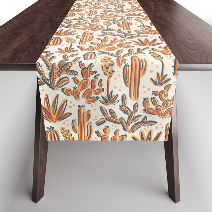 Cactus Desert - vintage primary  Table Runner Gallery Image 1