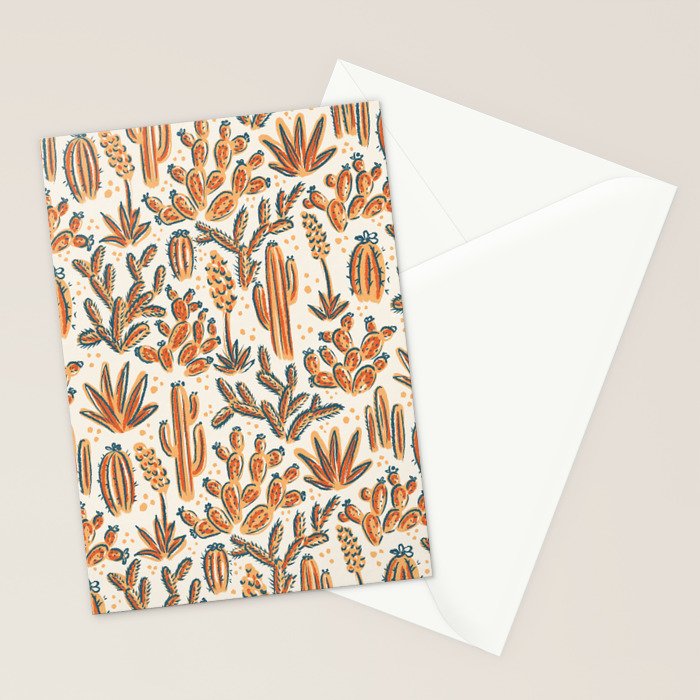 Cactus Desert - vintage primary  Stationery Card Gallery Image 2