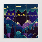 The hills are alive Wood Wall Art Gallery Image 1