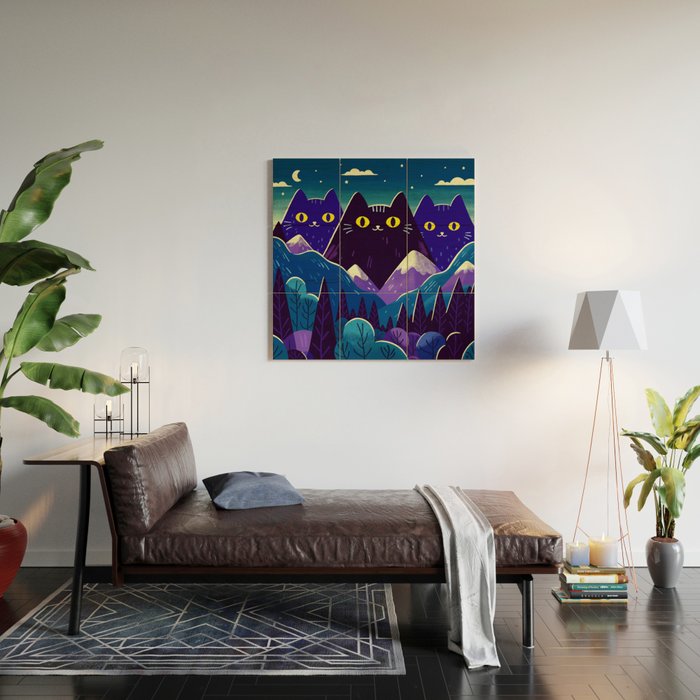 The hills are alive Wood Wall Art Gallery Image 2