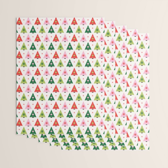 Merry Christmas Tree Wrapping Paper Gallery Image 3