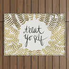 Treat Yo Self - Gold Outdoor Rug Gallery Image 1