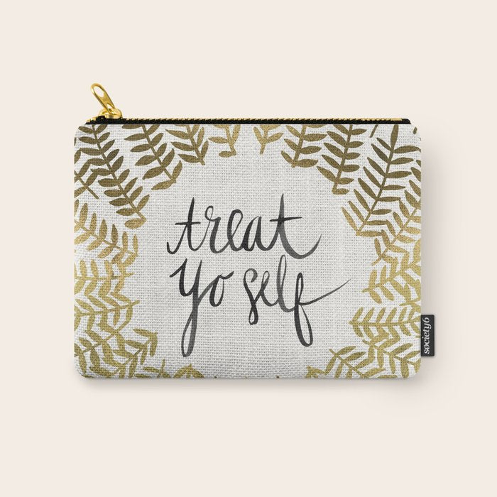 Treat Yo Self â Gold Carry All Pouch Gallery Image 1