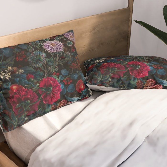 Botanical Night Garden II Pillow Sham Gallery Image 2