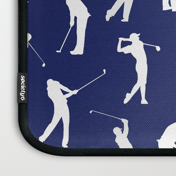 Golfers // Midnight Blue Laptop Sleeve Gallery Image 3