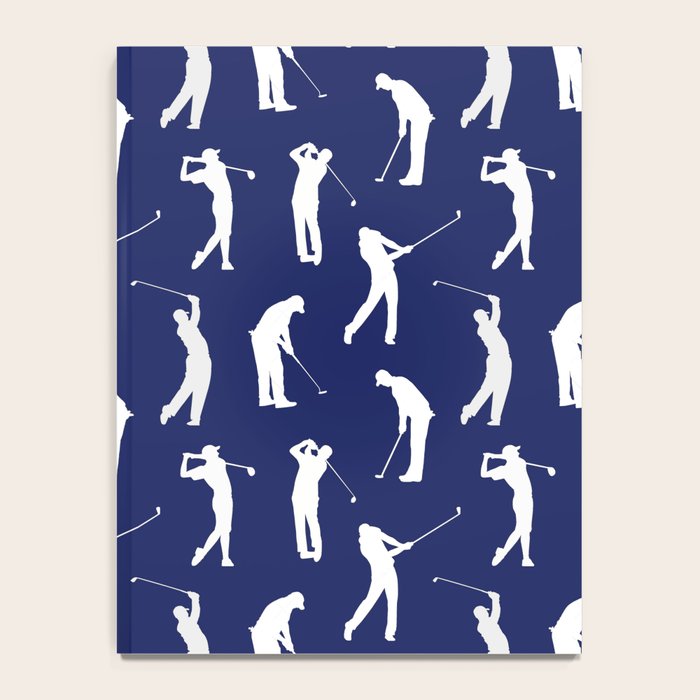 Golfers // Midnight Blue Notebook Gallery Image 4
