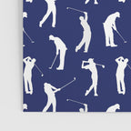 Golfers // Midnight Blue Poster Gallery Image 3